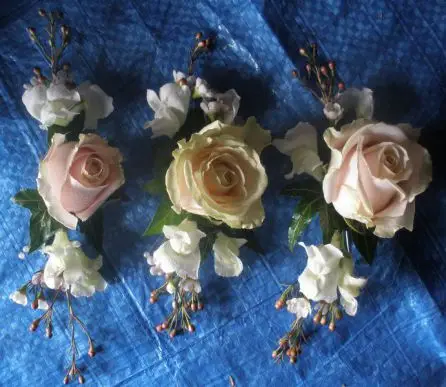 Pink Rose Corsages