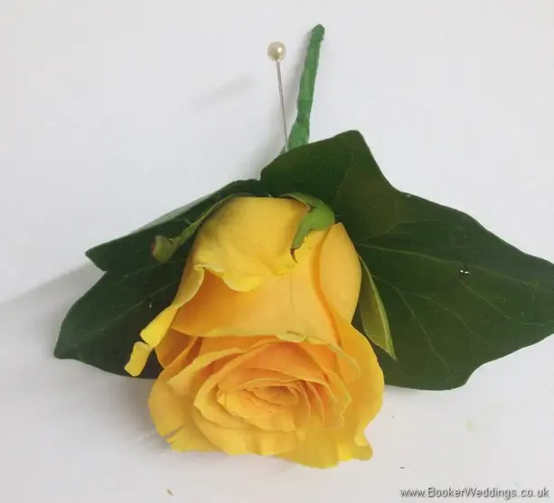 Gold Rose Buttonhole