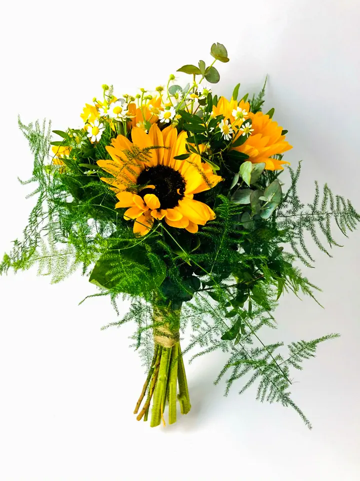 Bridesmaid  Sunflower Handtied Bouquet