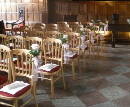 Rose and Freesia Pew Ends