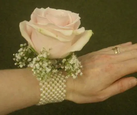 Pink Rose Wrist Corsage