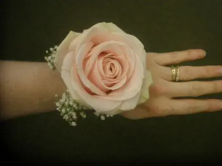 Pink Rose Wrist Corsage
