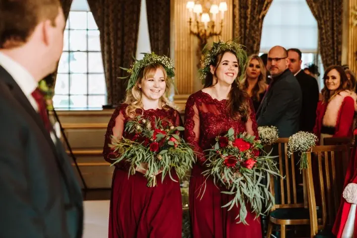 Photo by Andrew Keher at Knowsley Hall December Wedding 11