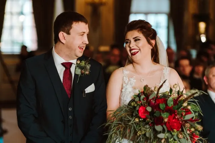 Photo by Andrew Keher at Knowsley Hall December Wedding 21