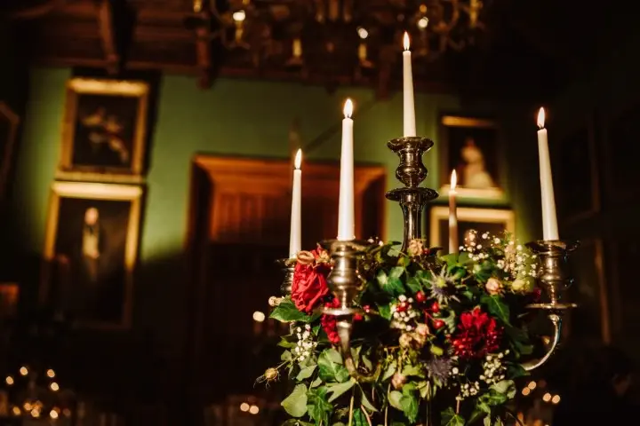 Photo by Andrew Keher at Knowsley Hall December Wedding 22