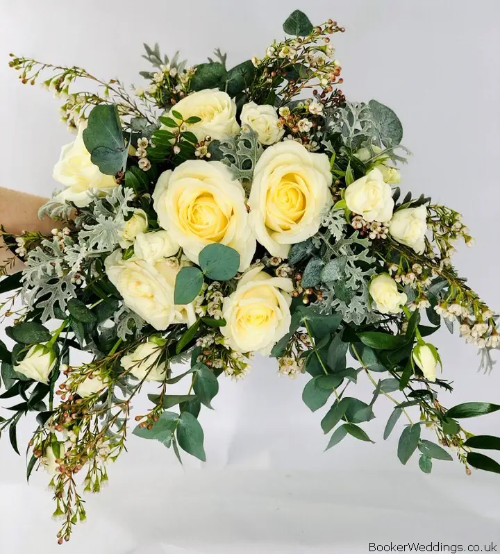 Bride White Crescent Shape Bouquet