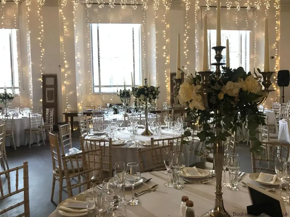 Tall Table Centrepieces in White