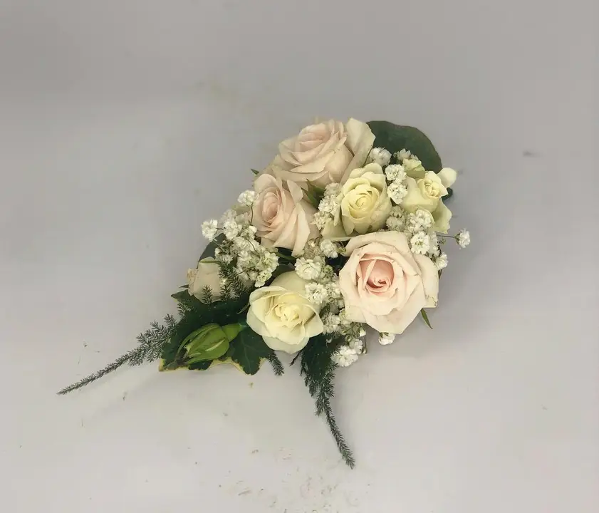 Delicate Spray Rose Pin Corsage