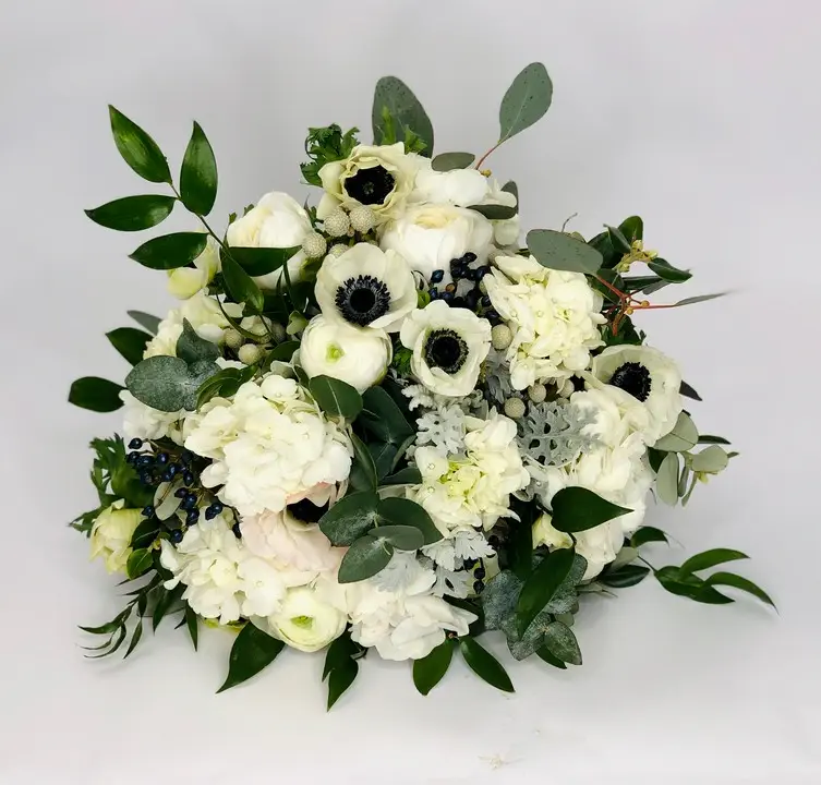 Fresh Spring Bridal Bouquet with Anenome