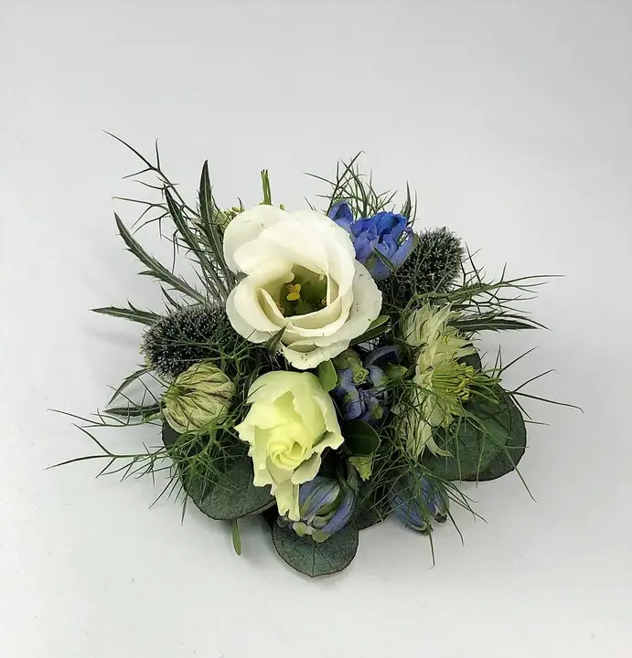 Summer Boutonniere for Groom with Pretty Textures