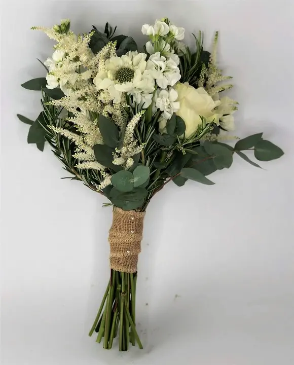 Textured Bridesmaids Bouquet for Boho Wedding