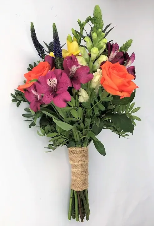 Vibrant Summer Bridesmaid Handtied Bouquet