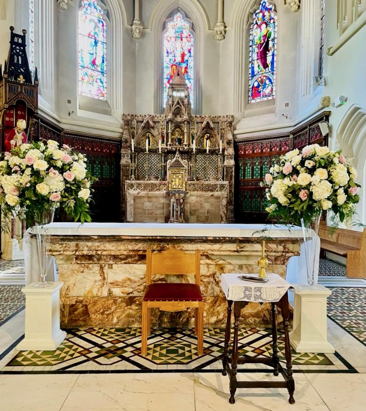 Grand Wedding Flowers at Bishop Eaton Church