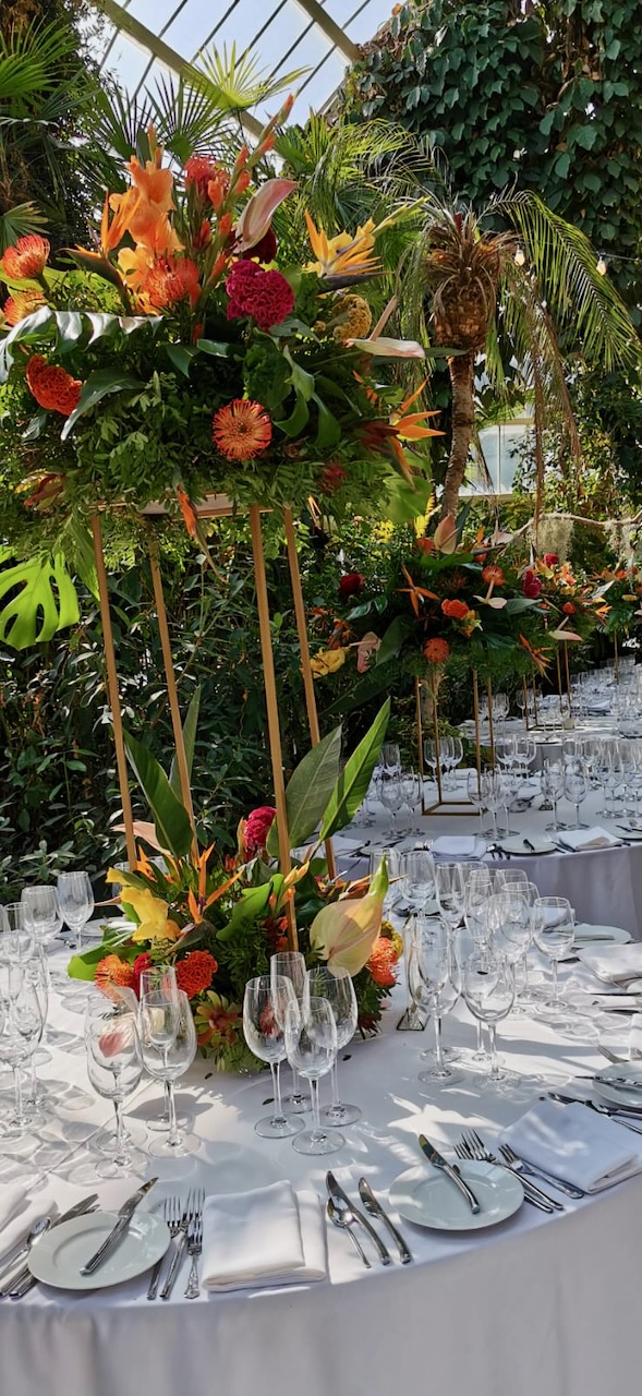 Tropical Flowers for Wedding at Palm House