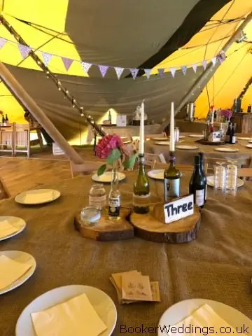 Tipi Delamere Forest Wedding Flowers