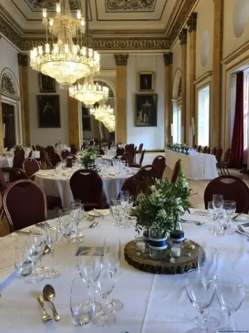 Table Arrangements for Town Hall Wedding