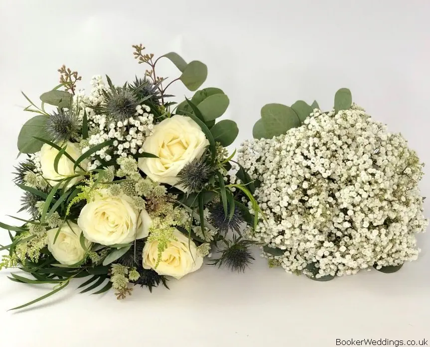 Bride and Bridesmaid Rustic Bouquets