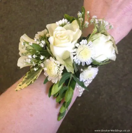 White Rose Wrist Corsage