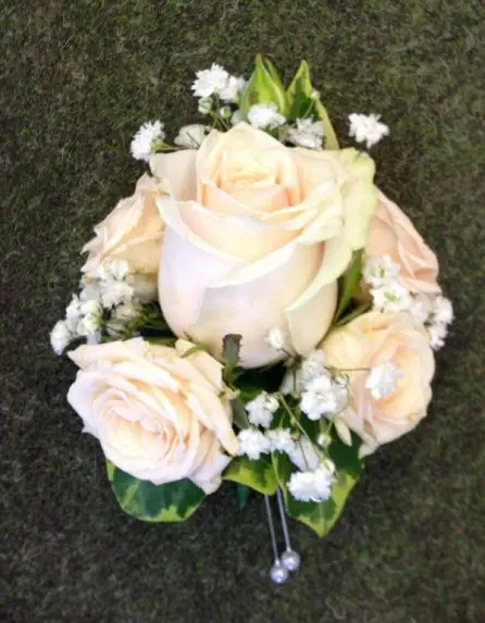 Pale Peach Rose Corsage