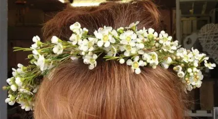 Wax Flower Hair Circlet