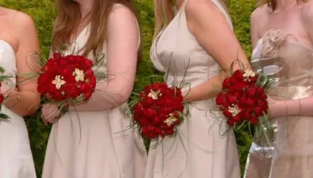 Red Rose Bridesmaid Bouquet