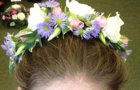 White Pink and Lilac Headband