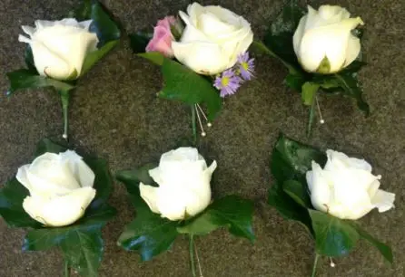 White Rose Buttonholes