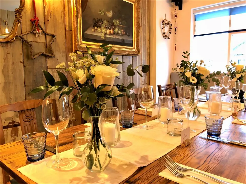 Floral Vases for Intimate Wedding at Vincenzos