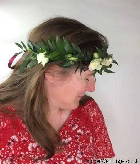 Hair Circlet Flower Crown for Flower Girl