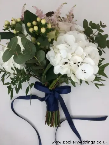 Bride Blush Rose Hydrangea Hypercium and Astilbe
