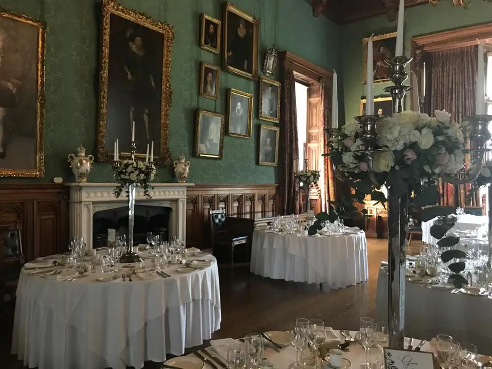 Wedding Breakfast Flowers and Candelabras