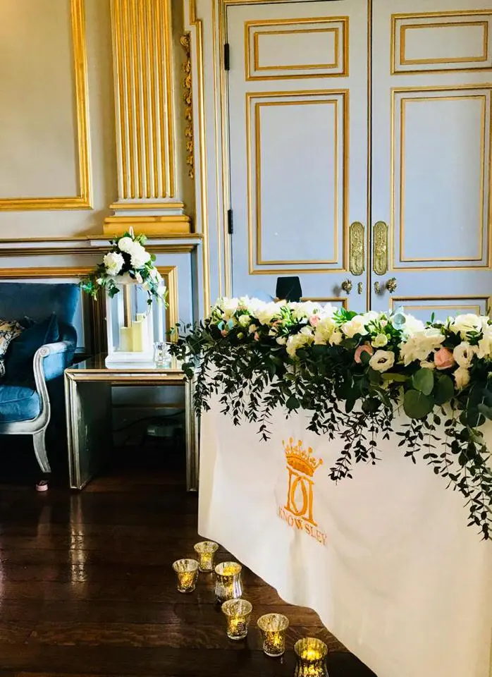 Wedding Top Table Garland of Flowers