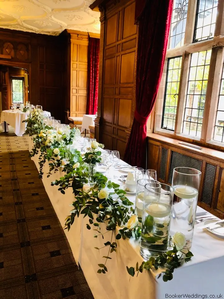 Top Table decorated with Eucalyptus