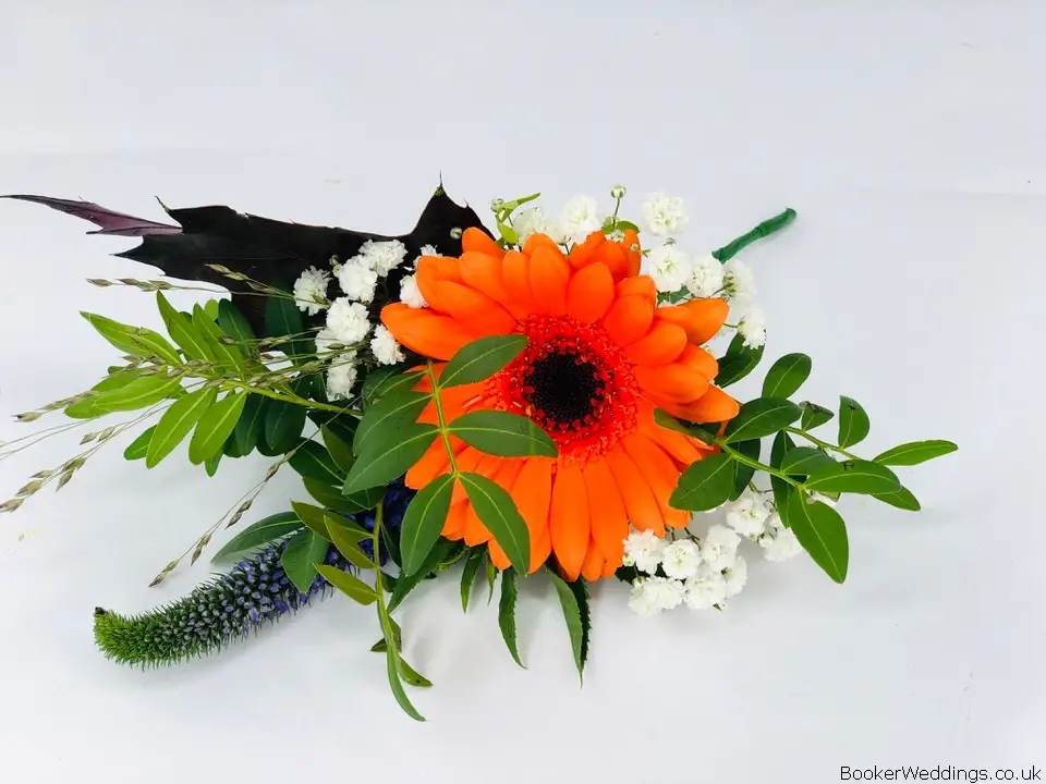 Orange Gerbera Buttonhole