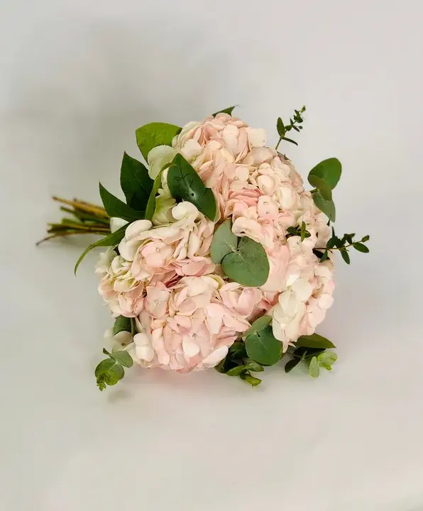 Pink Hydrangea Bridesmaid Bouquet