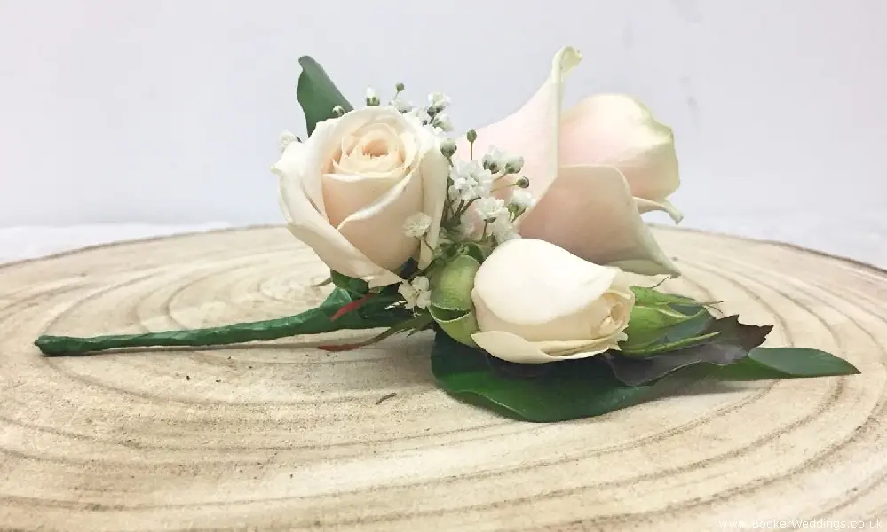 Peach Rose Corsage for Mother of the Bride