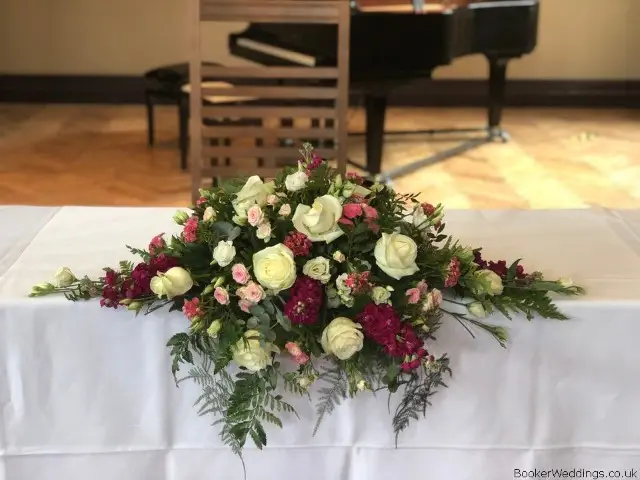White Rose and Pink Stocks Registar Flowers