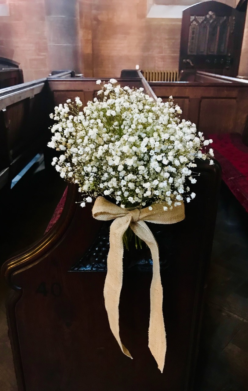 Gypsophila Pew Ends
