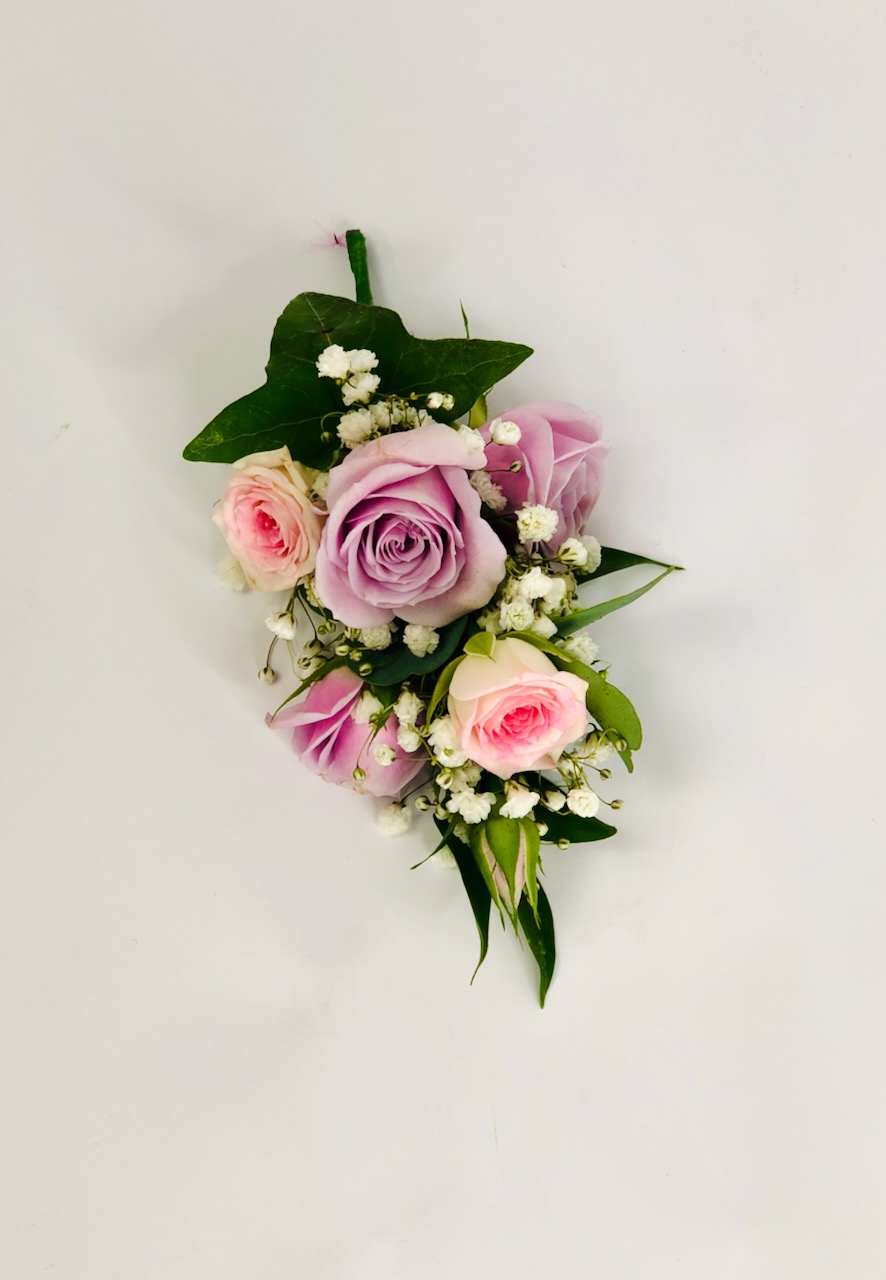 Lilac Rose Wedding Corsage