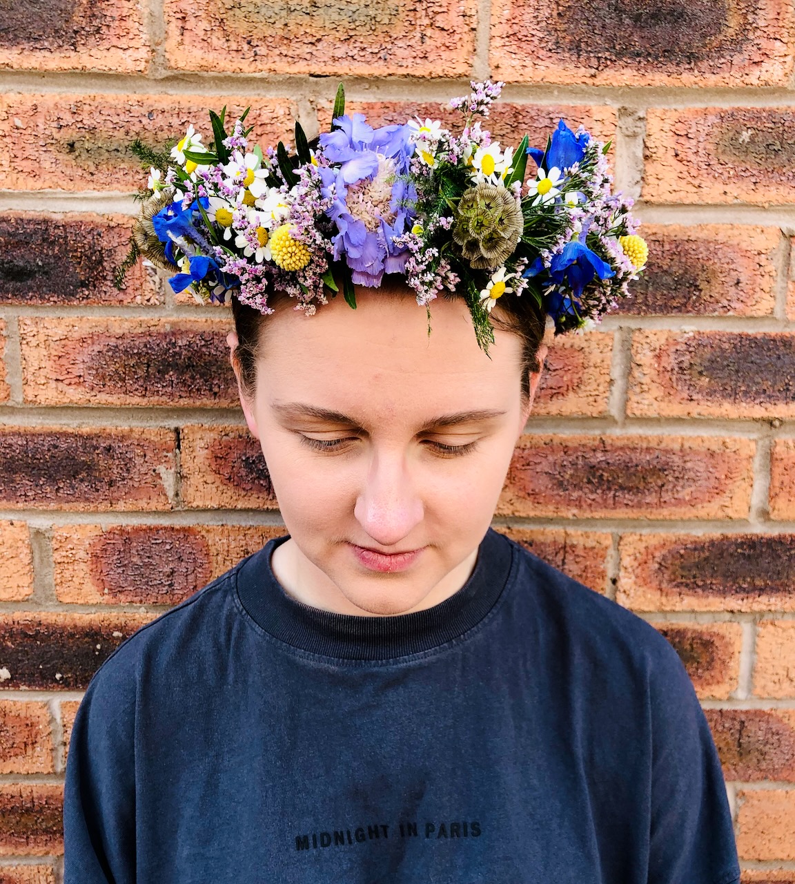 Summery Floral Head Garland for Flower Girl