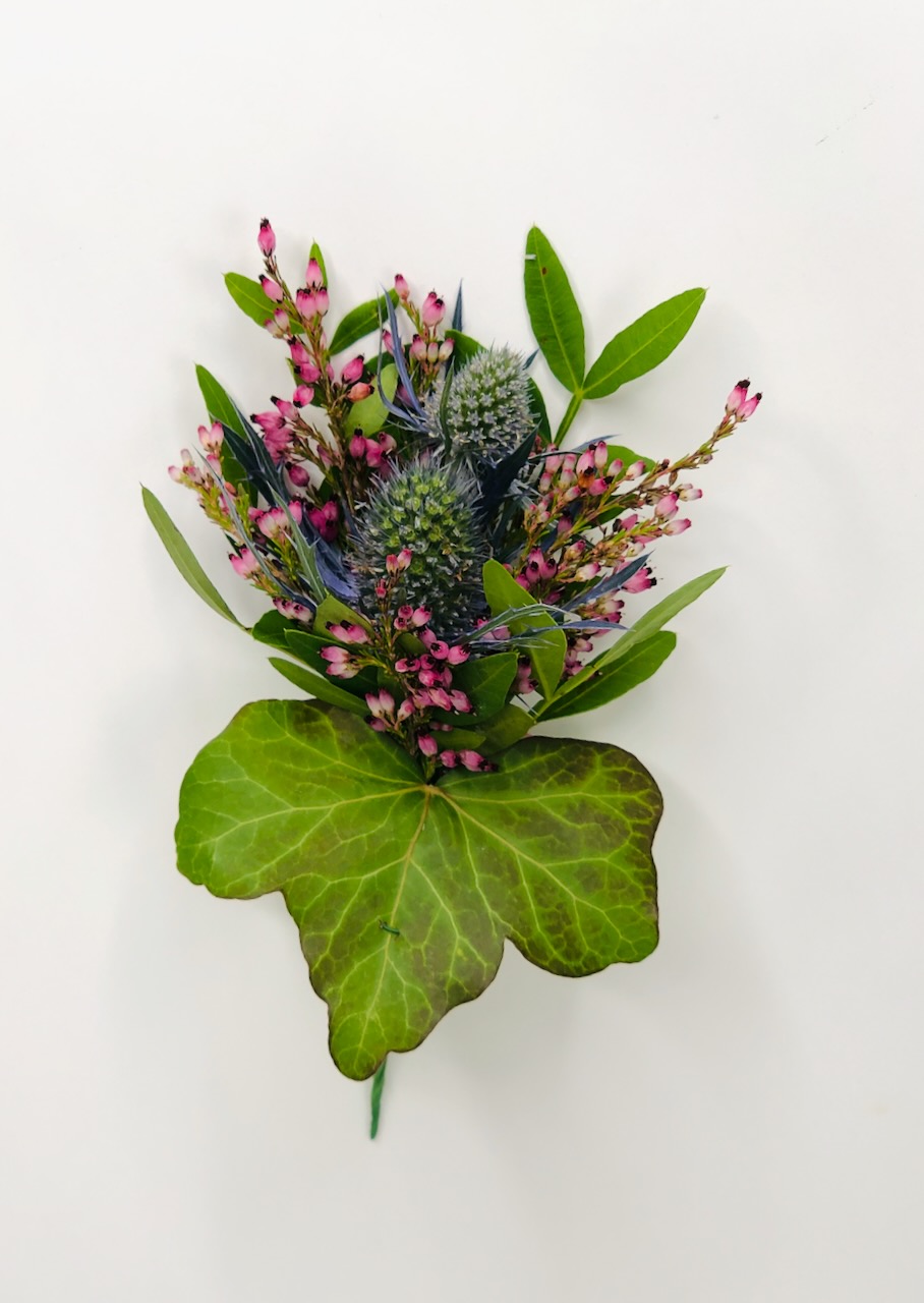 Thistle and Heather Boutonierre