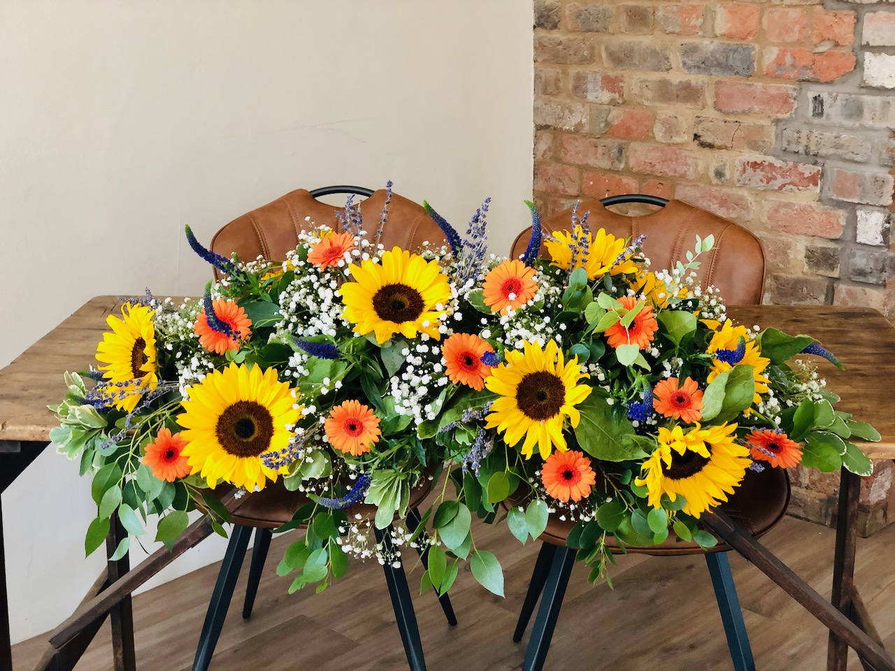Bright Summery Ceremony Flowers for Wedding