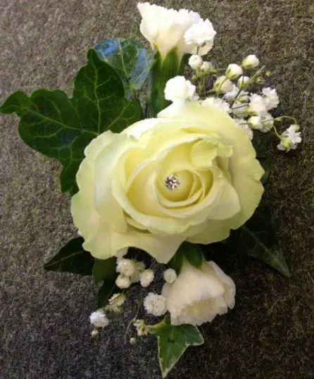 White Rose Corsage