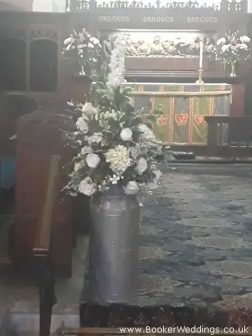 Wedding Pedestal Arrangement at St Annes Church