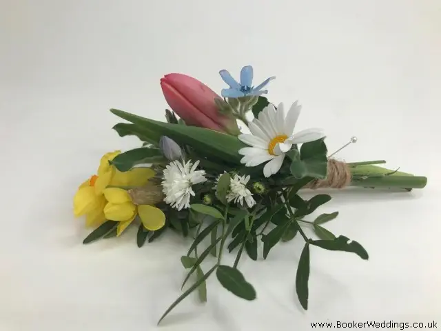 Groom Buttonhole for Bright Spring Wedding