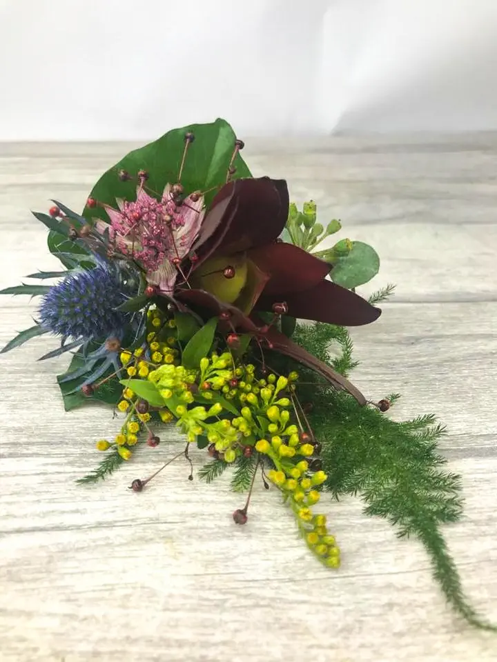 Boho Wedding Groom Buttonhole