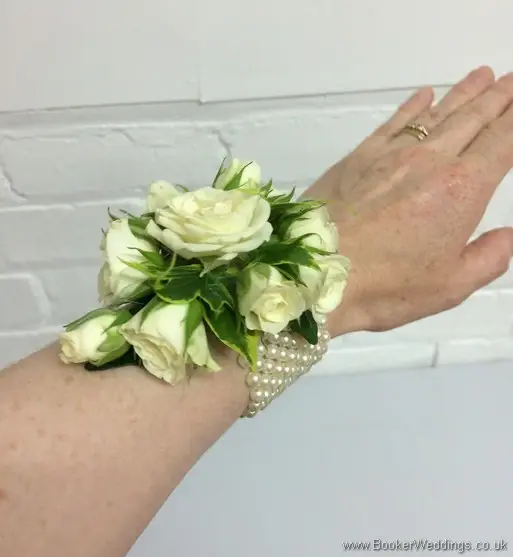 Ivory Rose Wrist Corsage