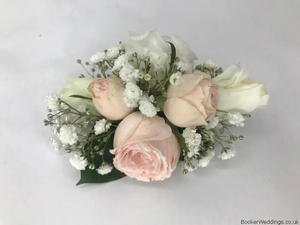 Blush and Ivory Pin Corsage