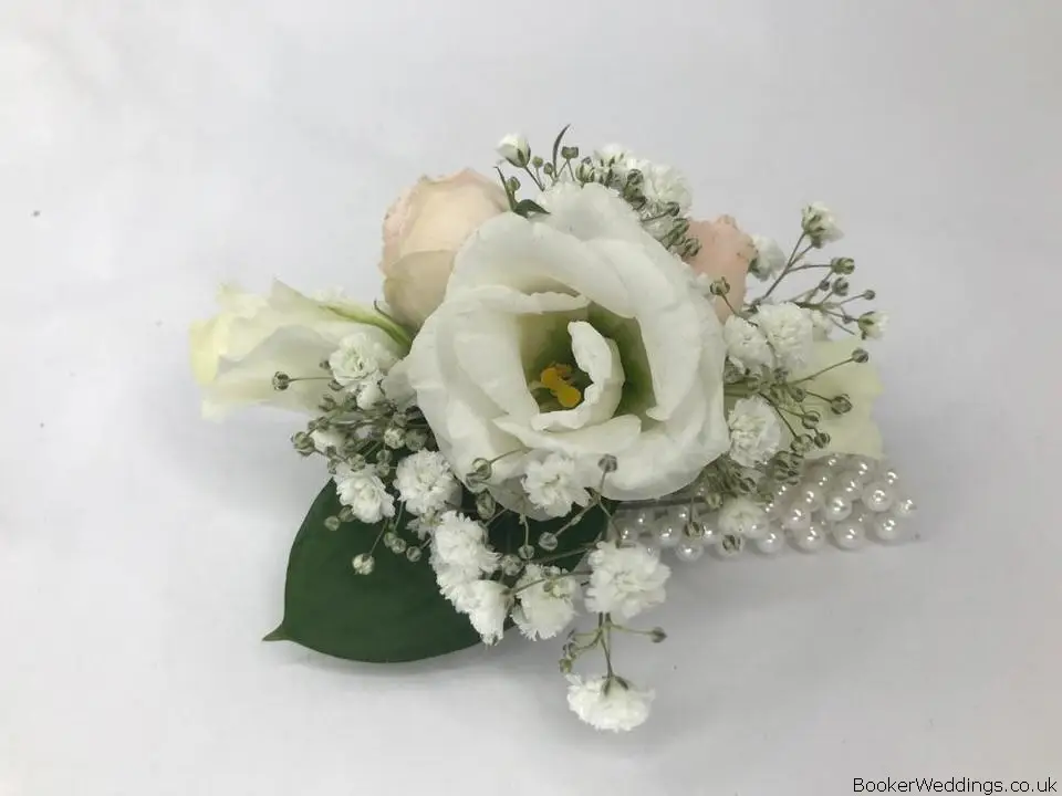 Blush and Ivory Wrist Corsage