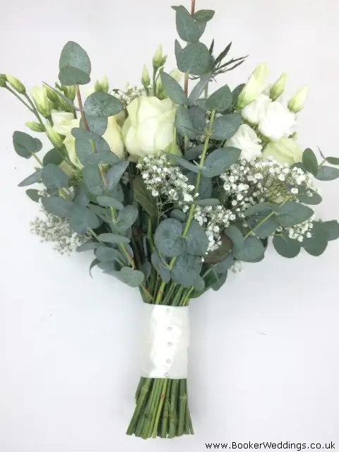 Bride White Hand Tied Bouquet